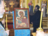 До кафедрального собору прибула ікона Божої Матері Млекопитательниця з гори Афон